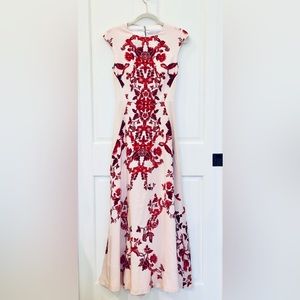 Ted Baker Silk Evening Gown, soft pink. Size 0